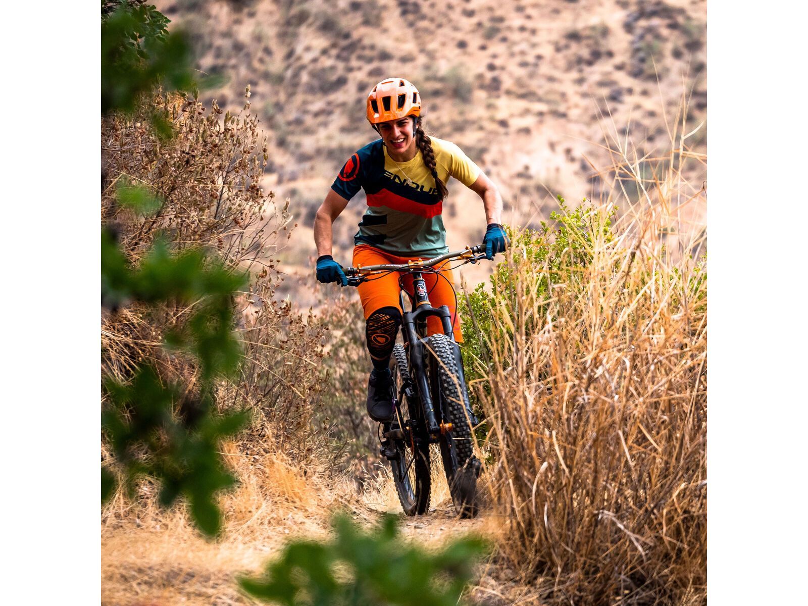 Endura Damen SingleTrack Print T-Shirt LTD, sattes teal - Bild 10