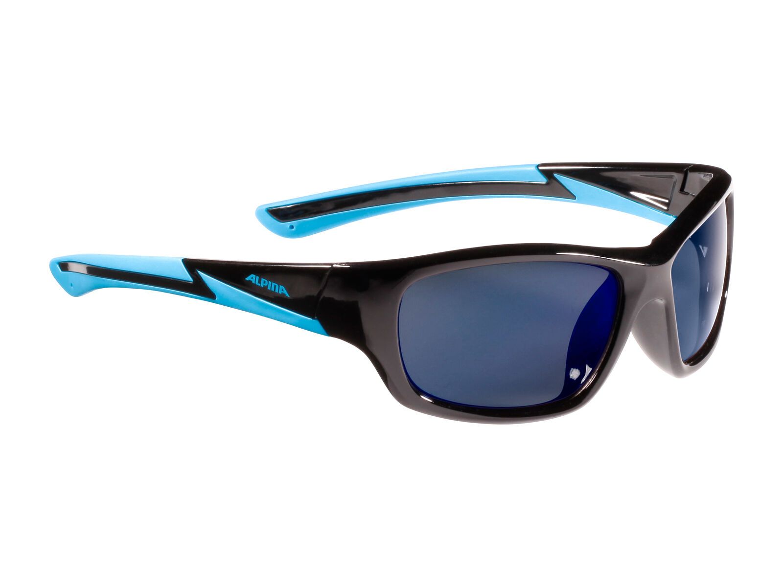 Alpina Flexxy Youth, black cyan/Lens: blue mirror - Bild 1