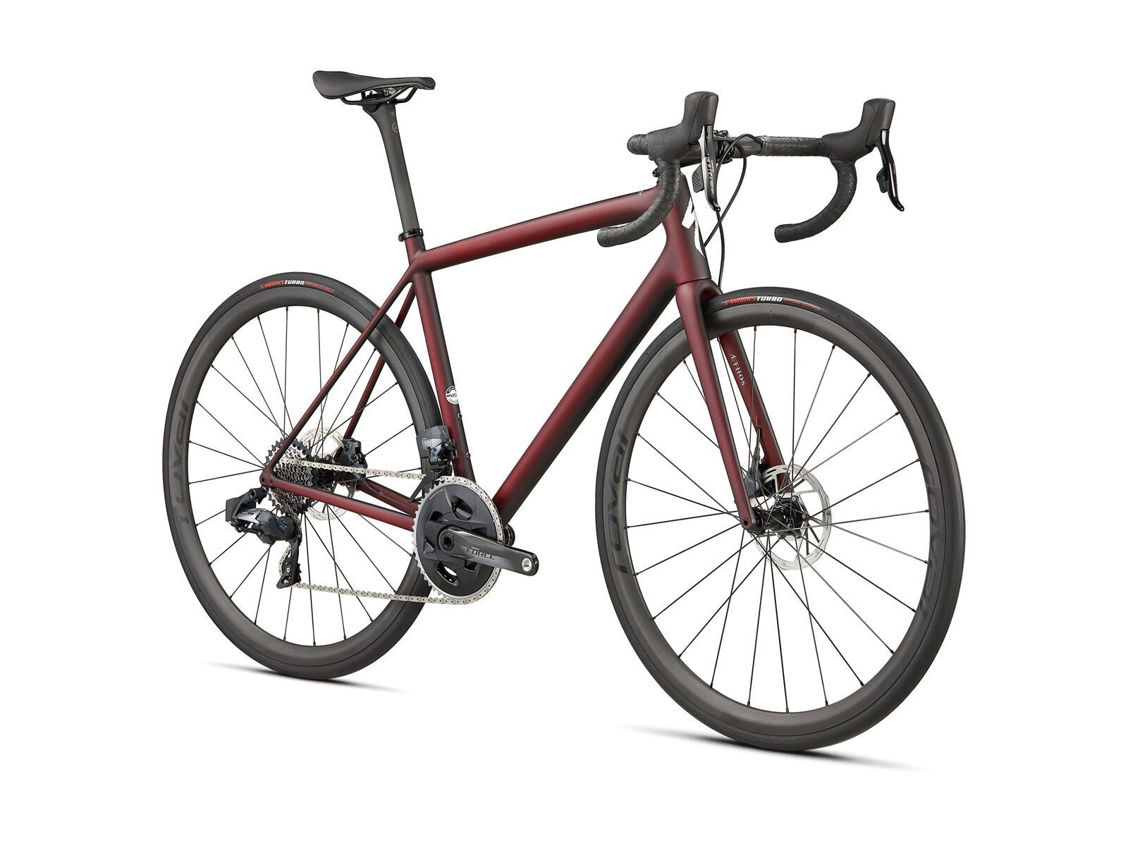 Specialized Aethos Pro SRAM Force eTap AXS, maroon/black tint carbon - Bild 2
