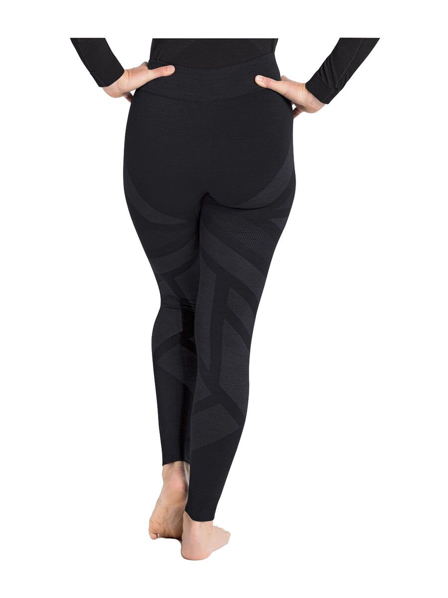 Odlo Natural + Kinship Warm Baselayer Bottoms Women's, black melange - Bild 4