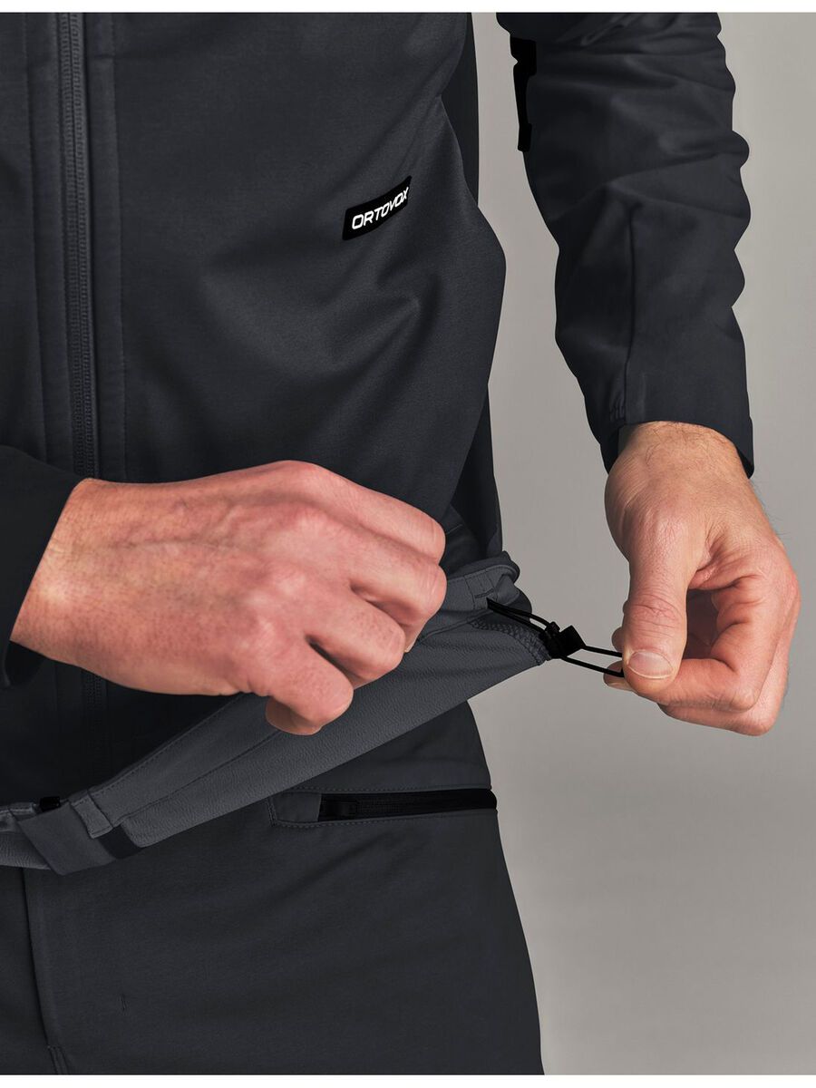 Ortovox Ortler Softshell Plus Jacket M, black raven - Bild 7