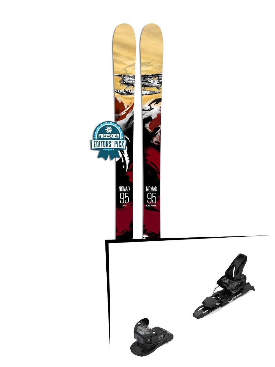 Set: Icelantic Nomad 95 2018 + Salomon Warden MNC 11 black - Bild 1