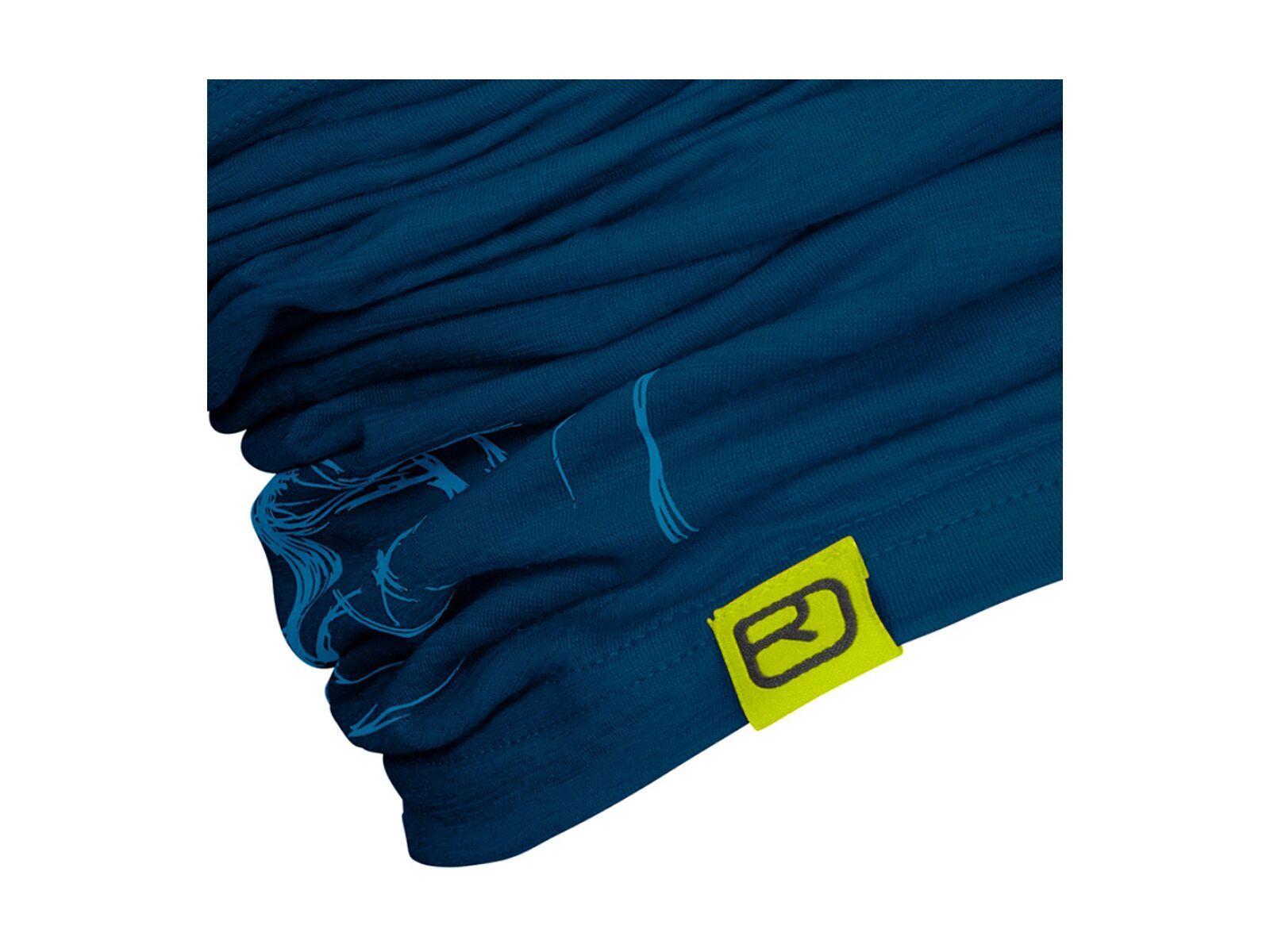 Ortovox 120 Merino Tec Logo Neckwarmer, petrol blue - Bild 2