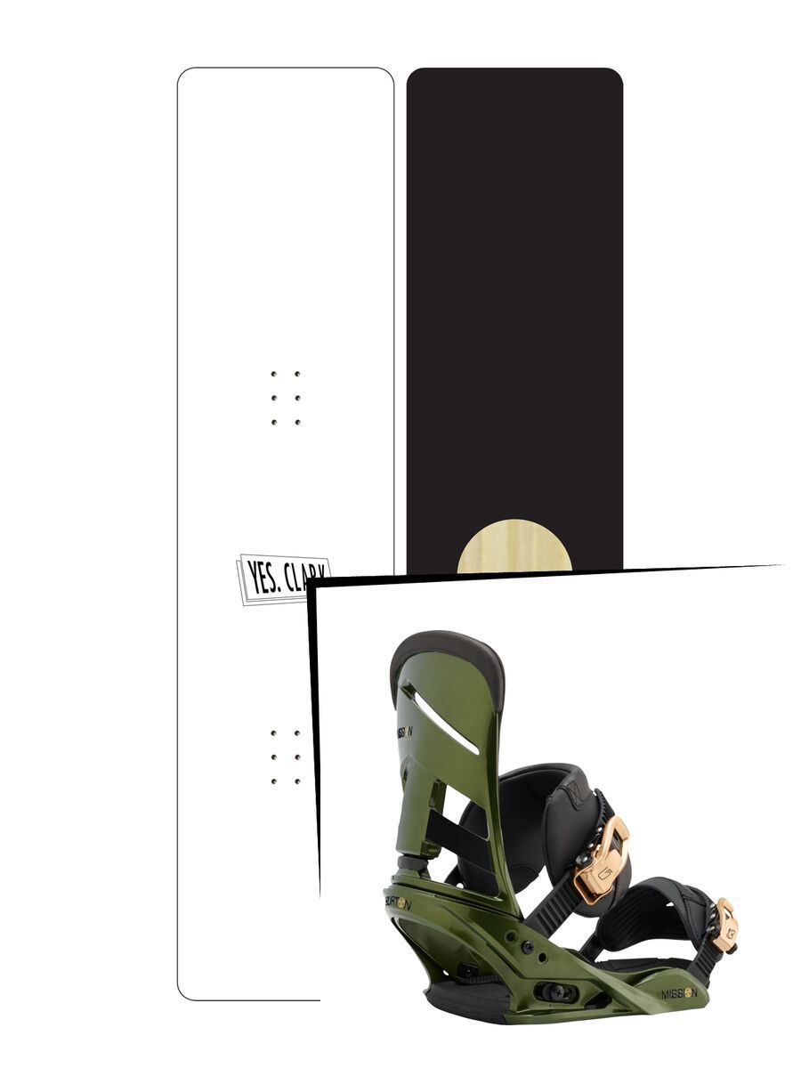 Set: Yes The Clark 2019 + Burton Mission track day green - Bild 1