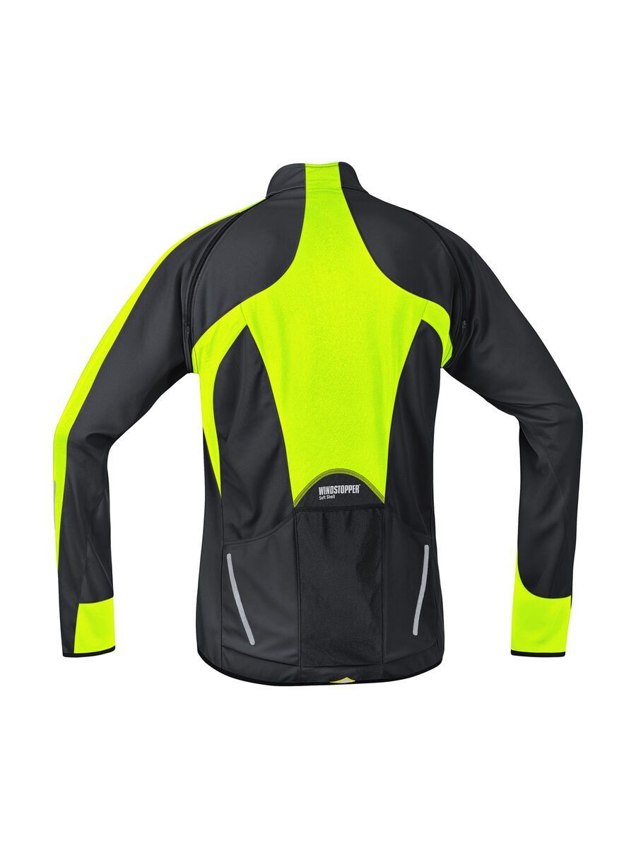 Gore Bike Wear Phantom 2.0 Windstopper SO Jacke, black neon yellow - Bild 2