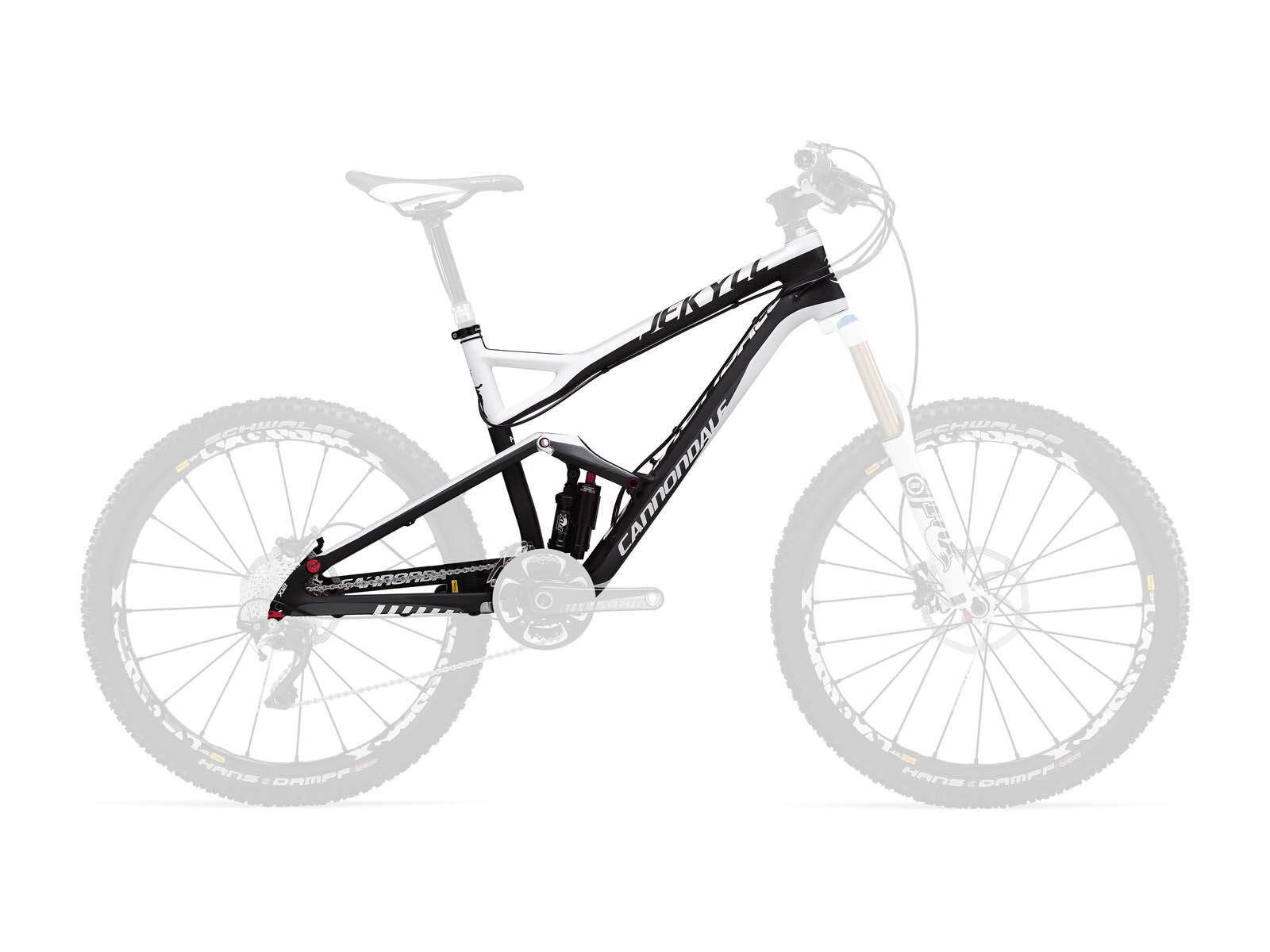 Cannondale Jekyll Carbon Frame, Exposed Carbon/Magnesium White (Matte) - Bild 1