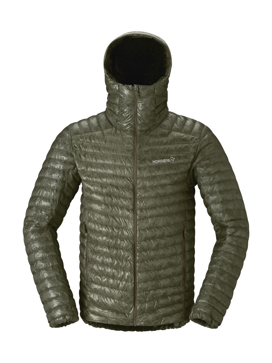 Norrona trollveggen down800 super light Hood M's, deep lichen green - Bild 1