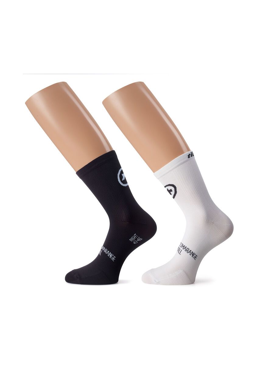 Assos tiburuSocks evo8 (2 Paar), black/holywhite - Bild 1