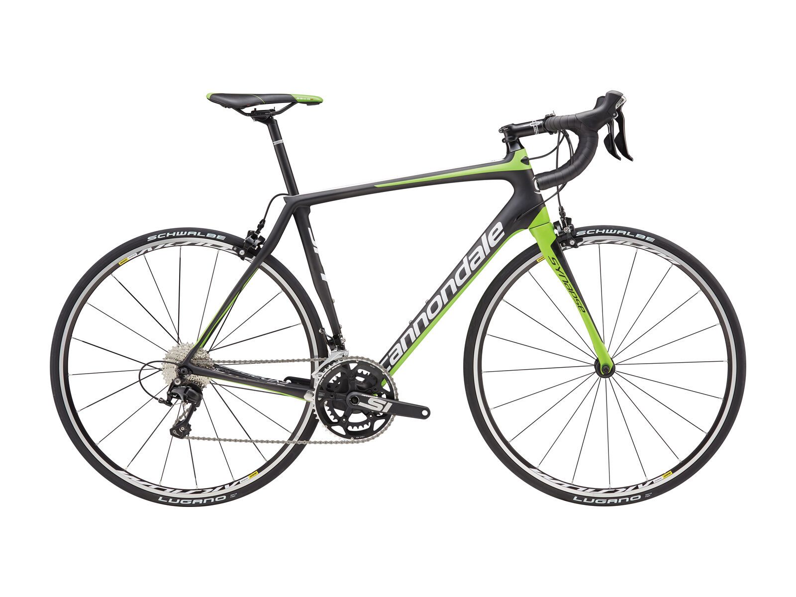 Cannondale Synapse Carbon 105 5, exposed unidirectional carbon w/ nearly black and magnesium white, gloss - Bild 1