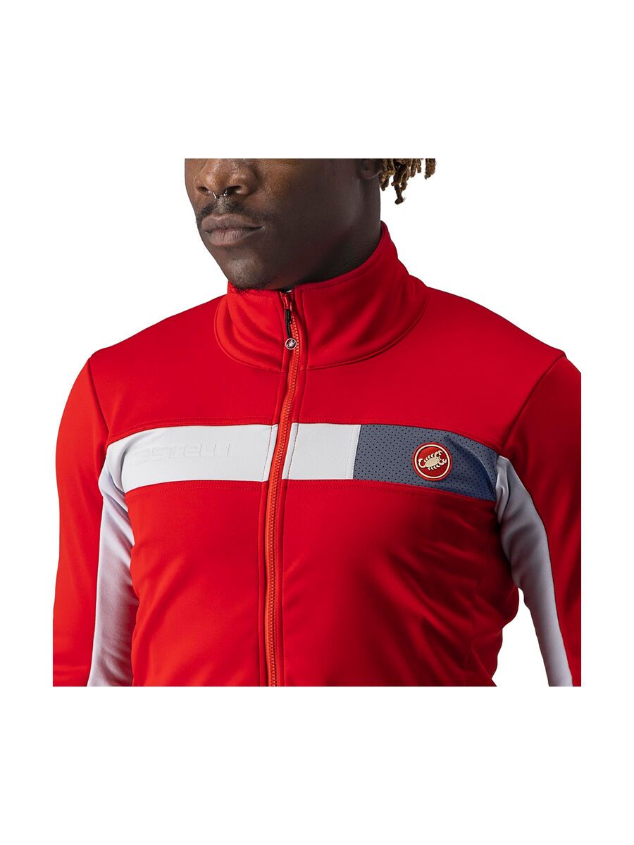 Castelli Mortirolo 6S Jacket, red/silver gray-silver reflex - Bild 5