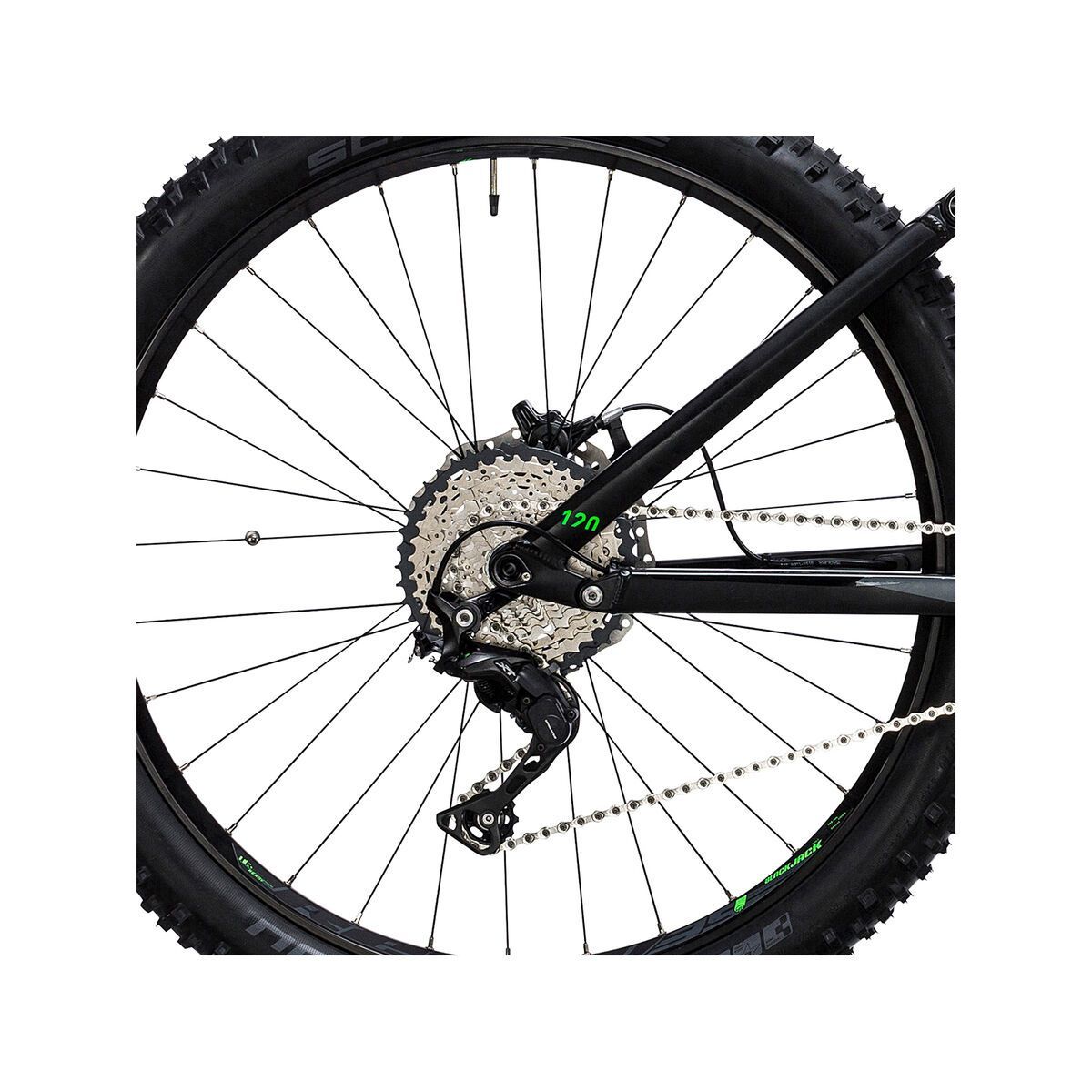 Cube Stereo Hybrid 120 HPA Race 500 27.5+, black´n´green - Bild 4