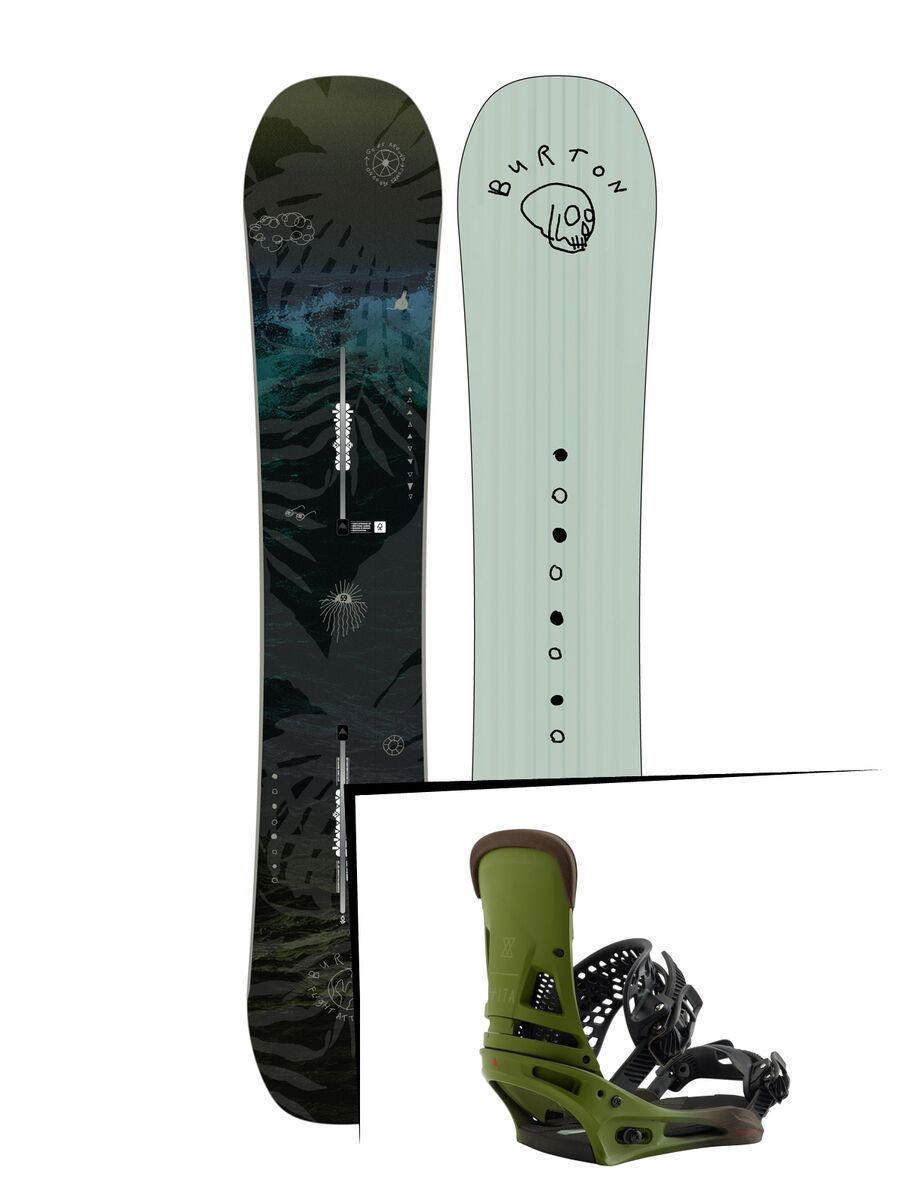 Set: Burton Flight Attendant 2019 + Burton Malavita camp on green - Bild 1