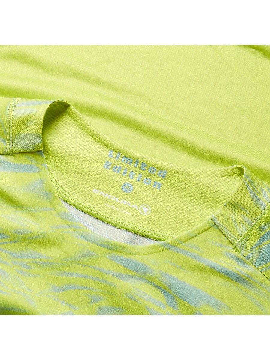 Endura LTD Marble Printed T-Shirt (Langarm), lime green - Bild 3