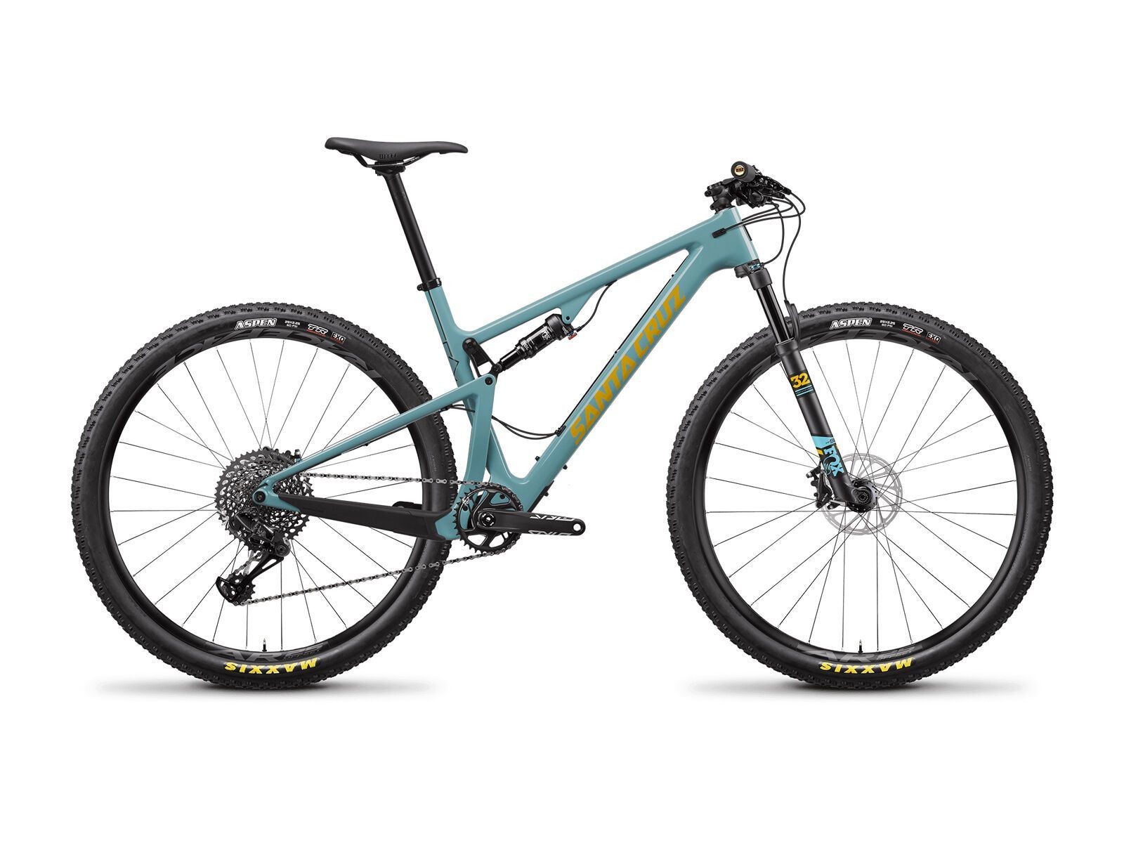 Santa Cruz Blur C S, gloss aqua and yellow - Bild 1