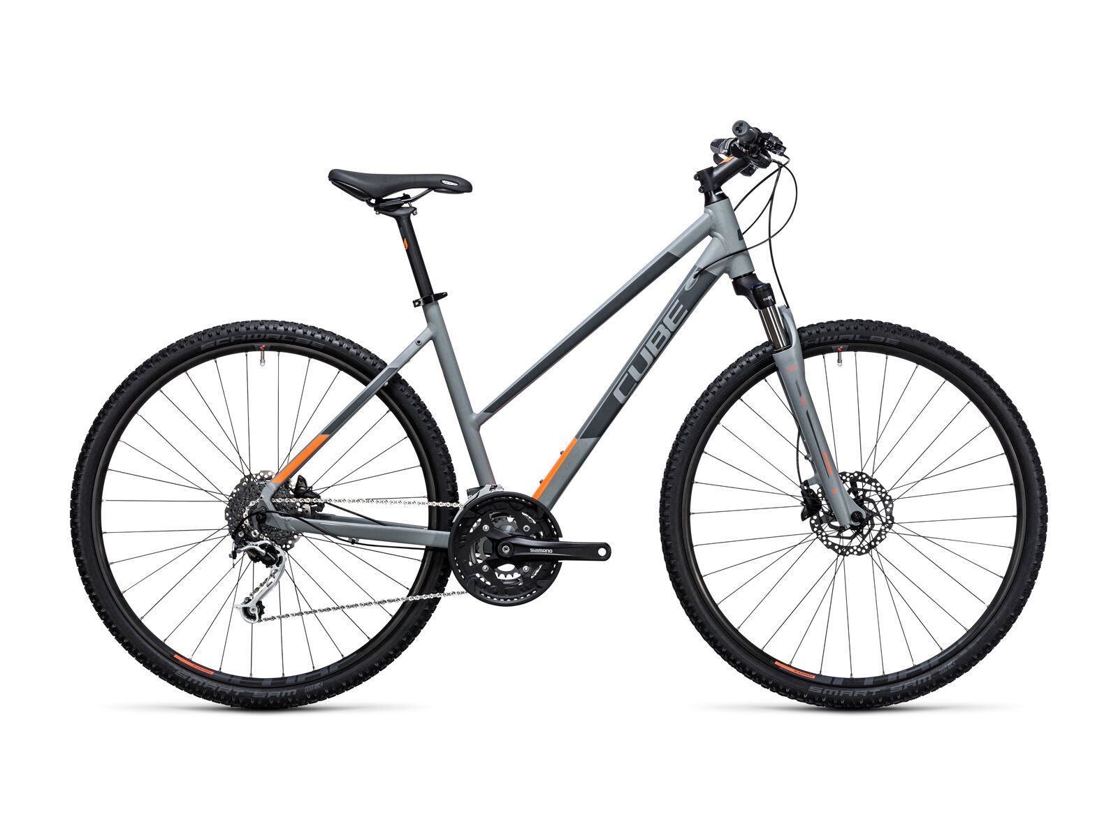 Cube Nature Trapeze, grey´n´ flashorange - Bild 1