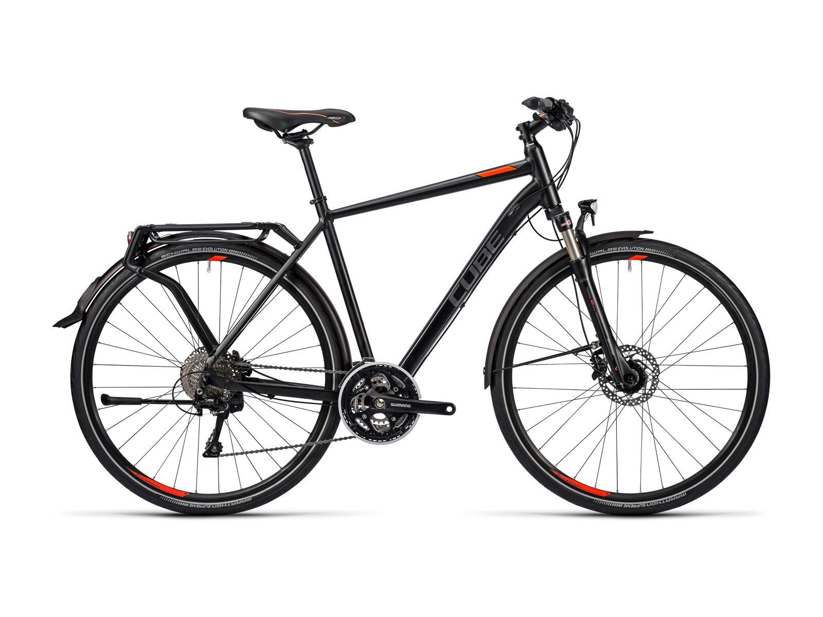 Cube Delhi EXC, black grey flashred - Bild 1