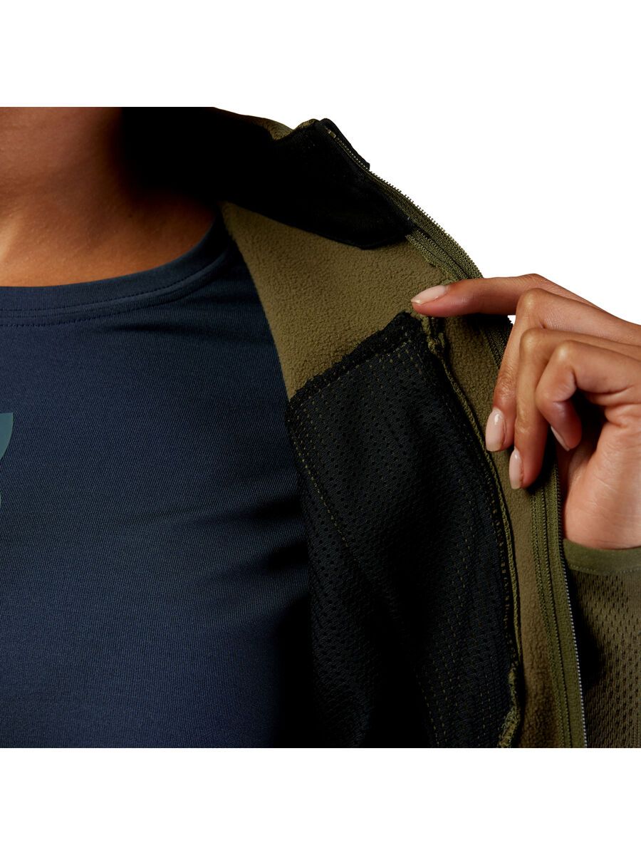 Fox Women Ranger Midlayer FZ, olive green - Bild 8