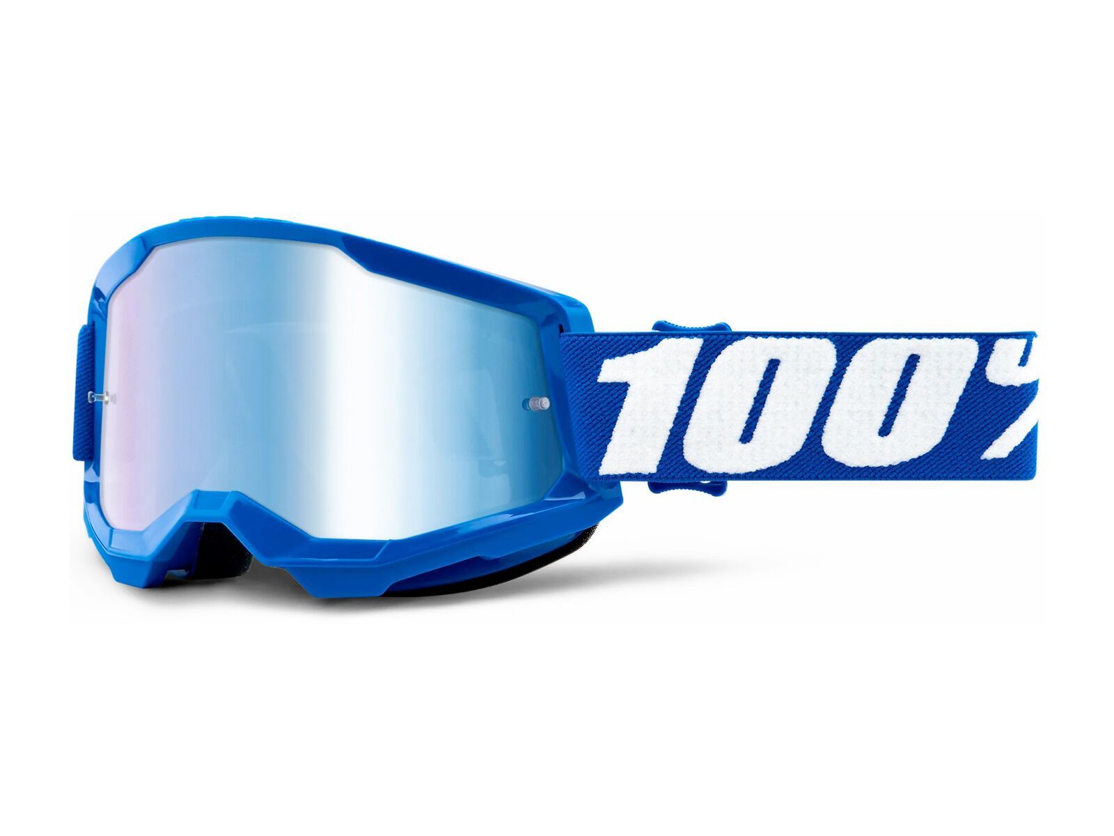 100% Strata 2 Goggle - Mirror Blue, blue - Bild 1