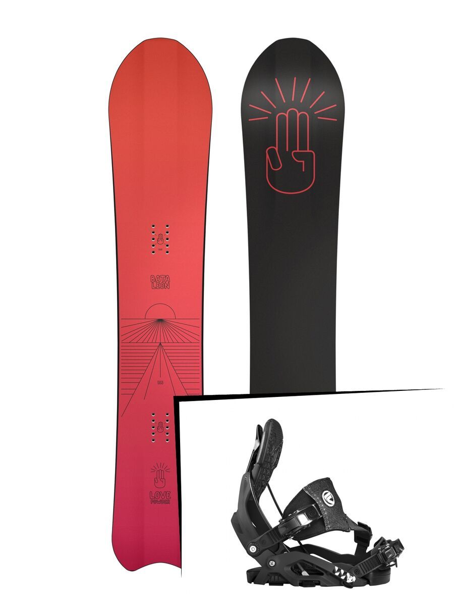 Set: Bataleon Love Powder 2017 + Flow Juno Hybrid (1718417S) - Bild 1