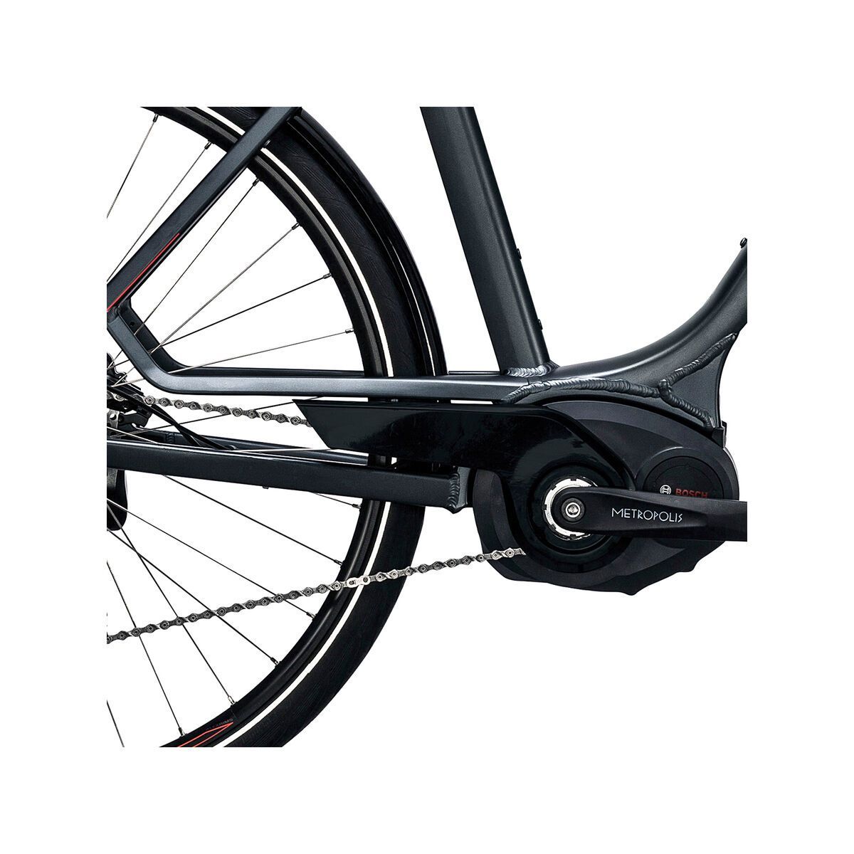 Cube Touring Hybrid 400, grey´n´flashred - Bild 3