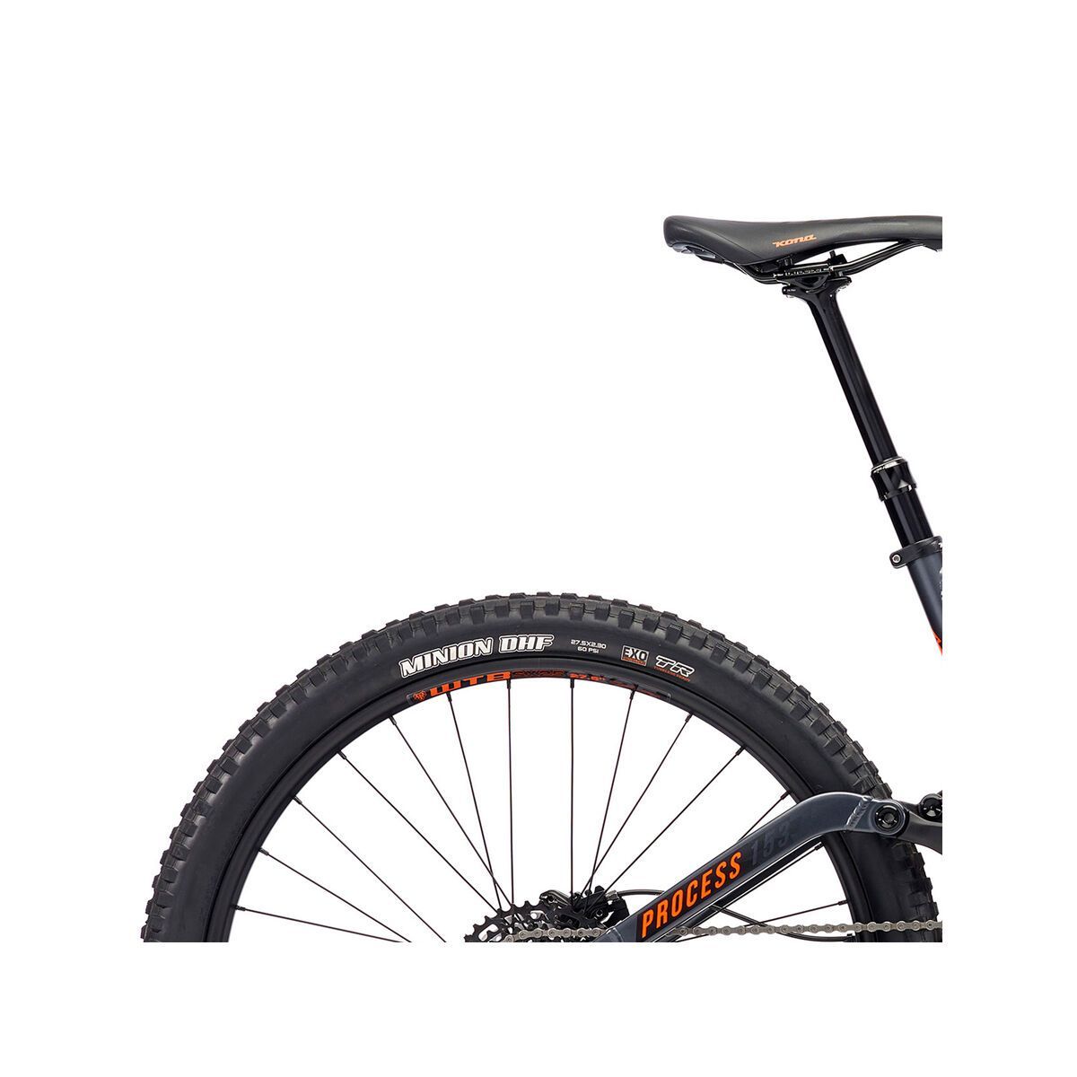 Kona Process 153 SE, matt charcoal w/ black & orange decals - Bild 6