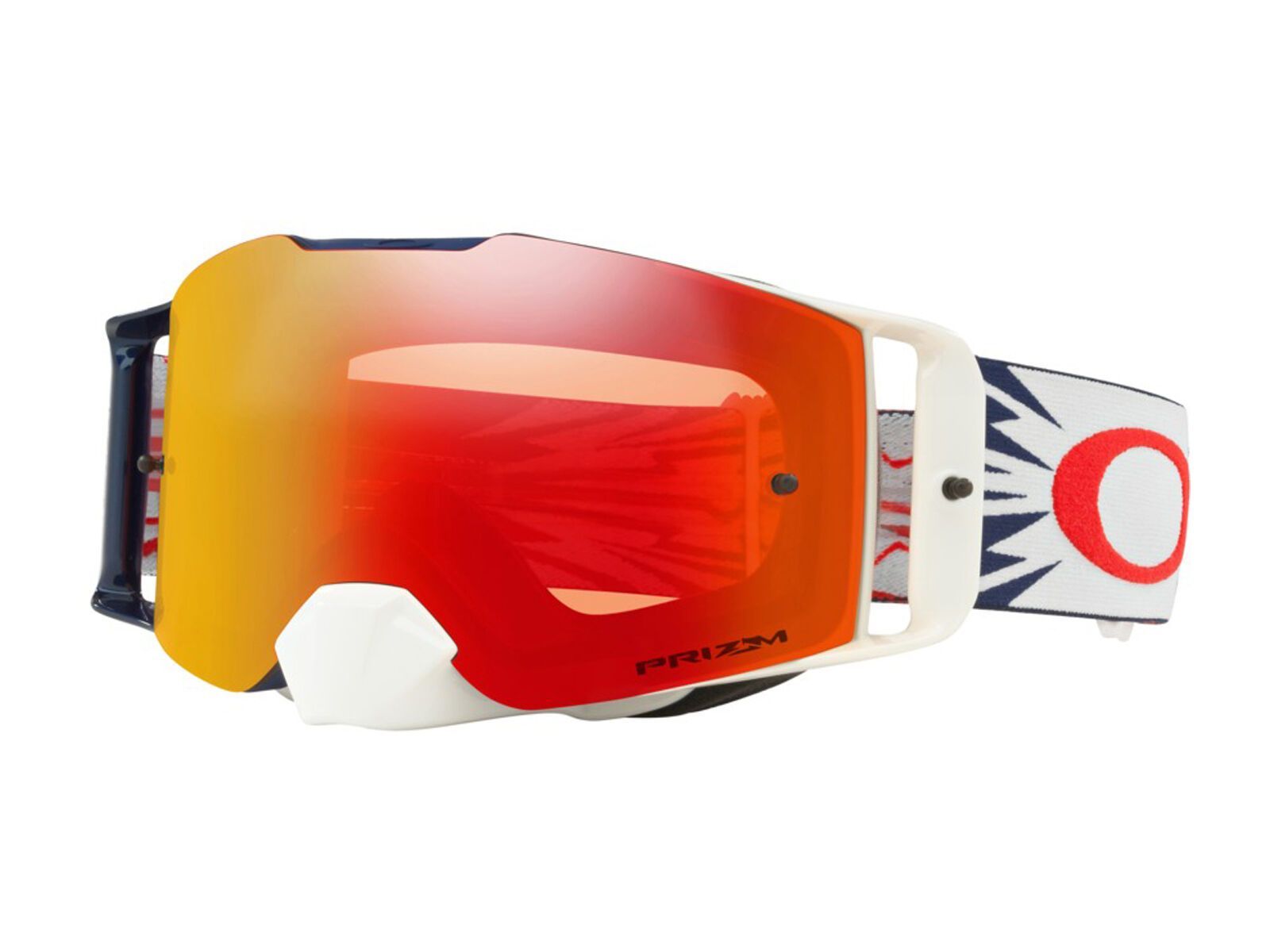 Oakley Front Line MX Prizm, high voltage red navy/Lens: prizm mx torch iridium - Bild 1