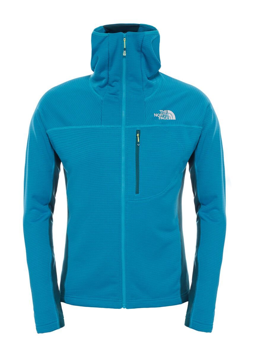 The North Face Mens Super Flux Hoodie Jacket, enamel blue/depth green - Bild 1