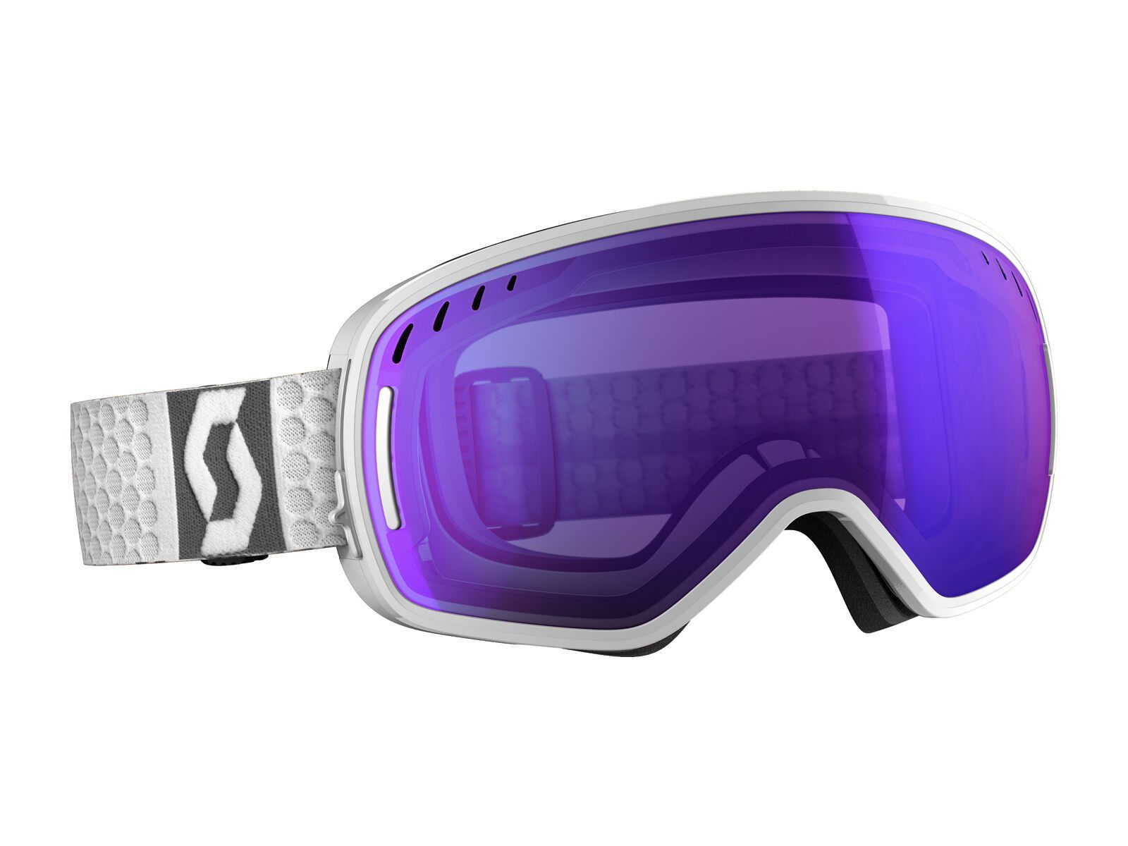 Scott LCG inkl. Wechselscheibe, white/Lens: light sensitive blue chrome - Bild 1