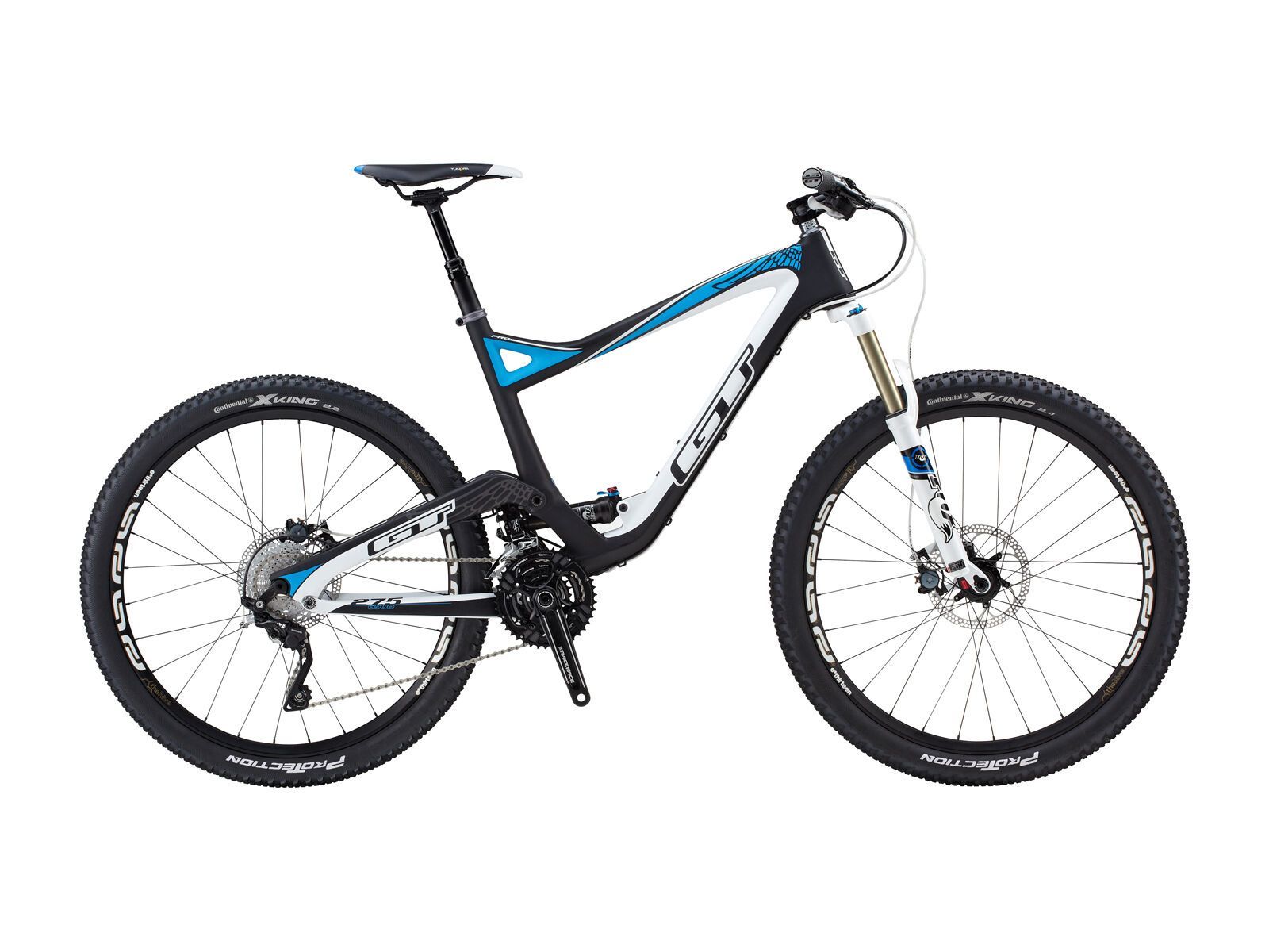GT Sensor Carbon Pro 27.5, raw/white/blue - Bild 1