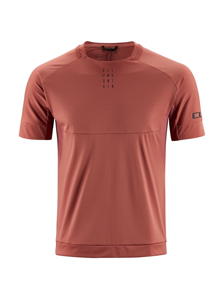 Cube AM Rundhalstrikot kurzarm, marsala - Bild 1