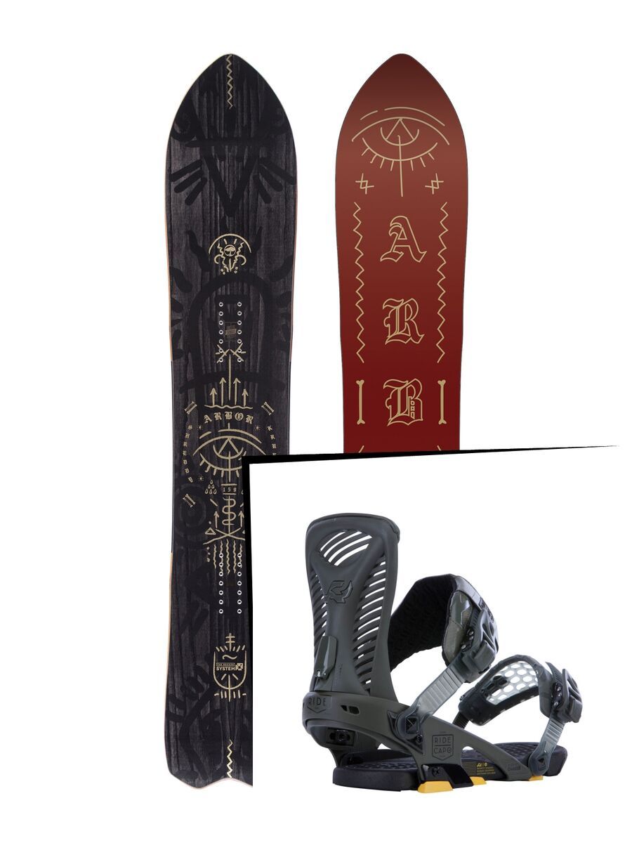 Set: Arbor Shreddy Krueger 2017 + Ride Capo (1178170S) - Bild 1