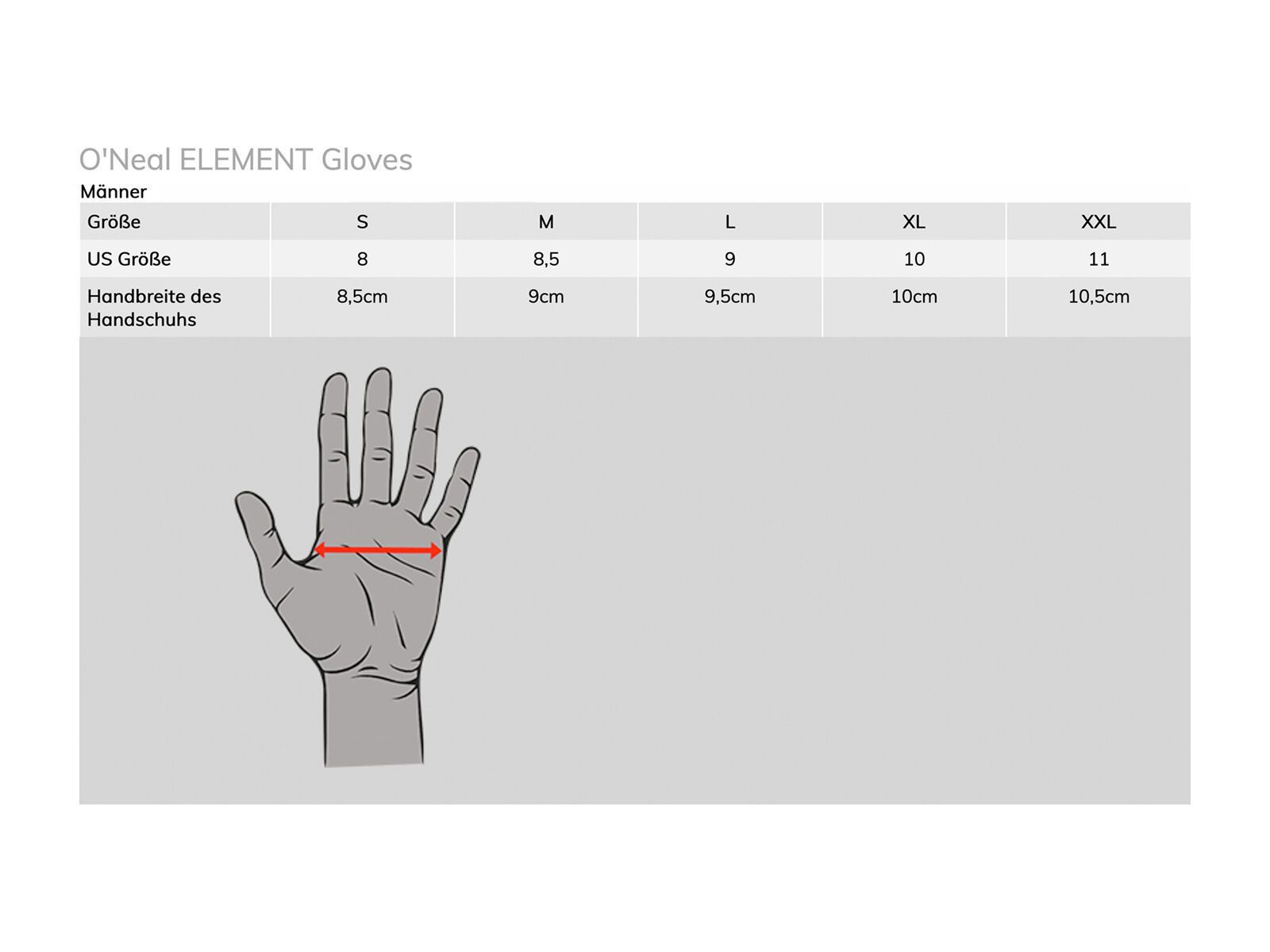 ONeal Element Glove, black - Bild 3