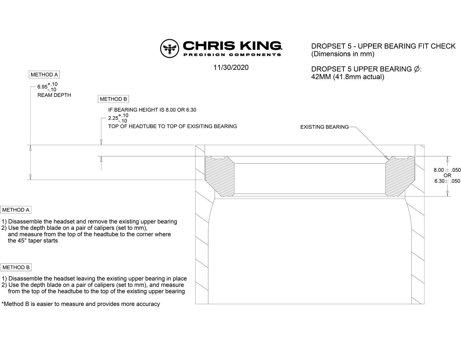 Chris King DropSet 5 - IS42/28.6 | IS52/40 - Ceramic, black - Bild 2