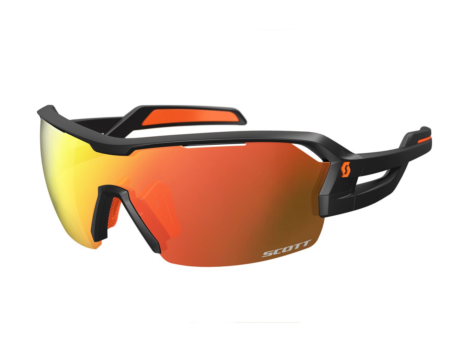 Scott Spur + Spare Lens, black matt/red chrome amp + clear - Bild 1