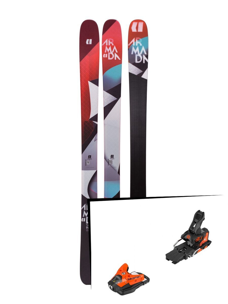 Set: Armada Trace 98 2019 + Salomon STH2 WTR 13 orange/black - Bild 1