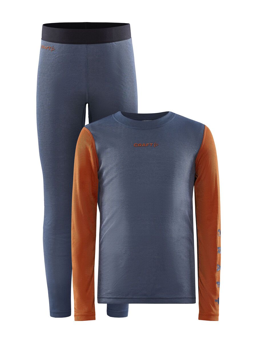 Craft Core Warm Baselayer Set Junior, flow-chestnut - Bild 1