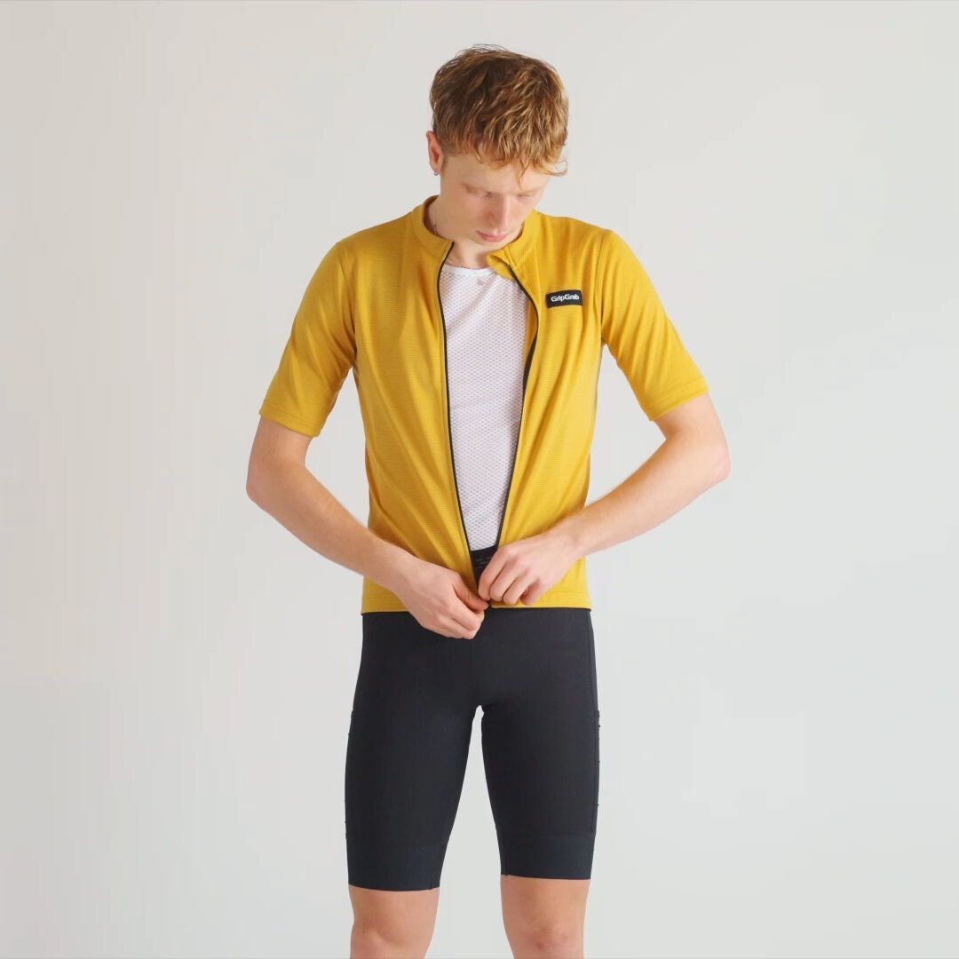 GripGrab EXPLR Merinotech Short Sleeve Jersey, beige - Video 10