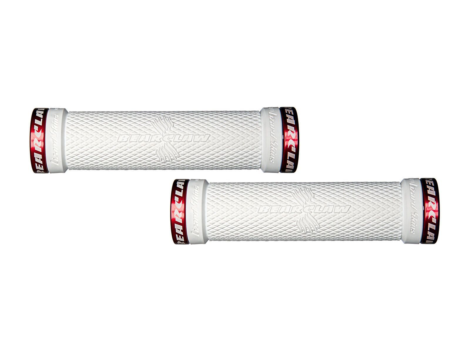 Lizard Skins Lock-On Bearclaw Grips, white/red - Bild 1