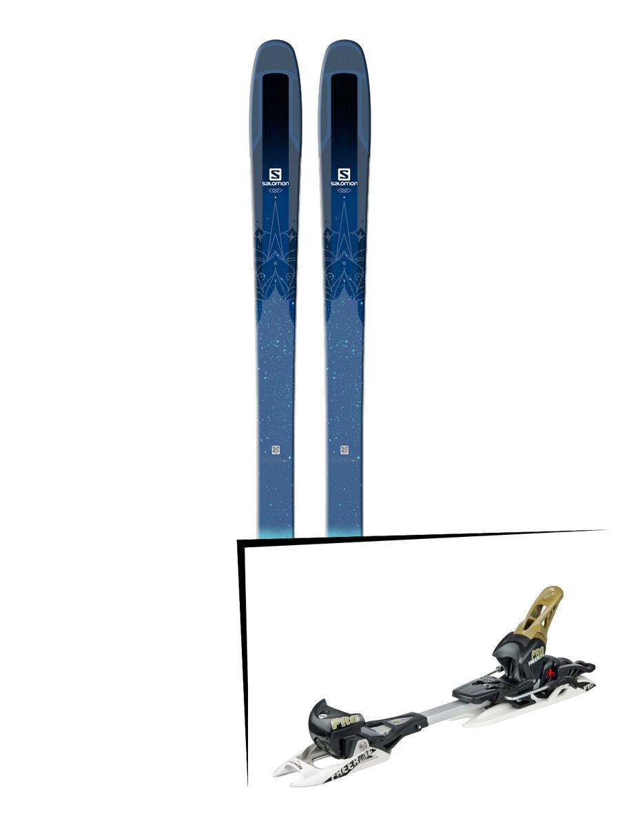 Set: Salomon QST Lux 92 2018 + Fritschi Diamir Freeride Pro schwarz/oliv - Bild 1