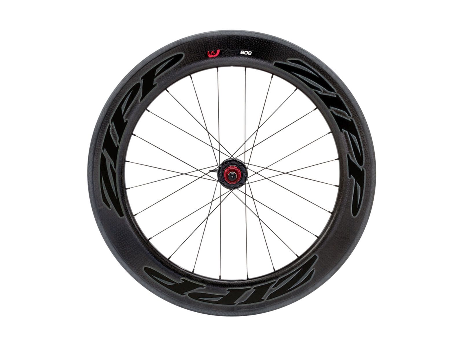 Zipp 808 Firecrest Carbon Clincher, schwarz/mattschwarze Aufkleber - Bild 1