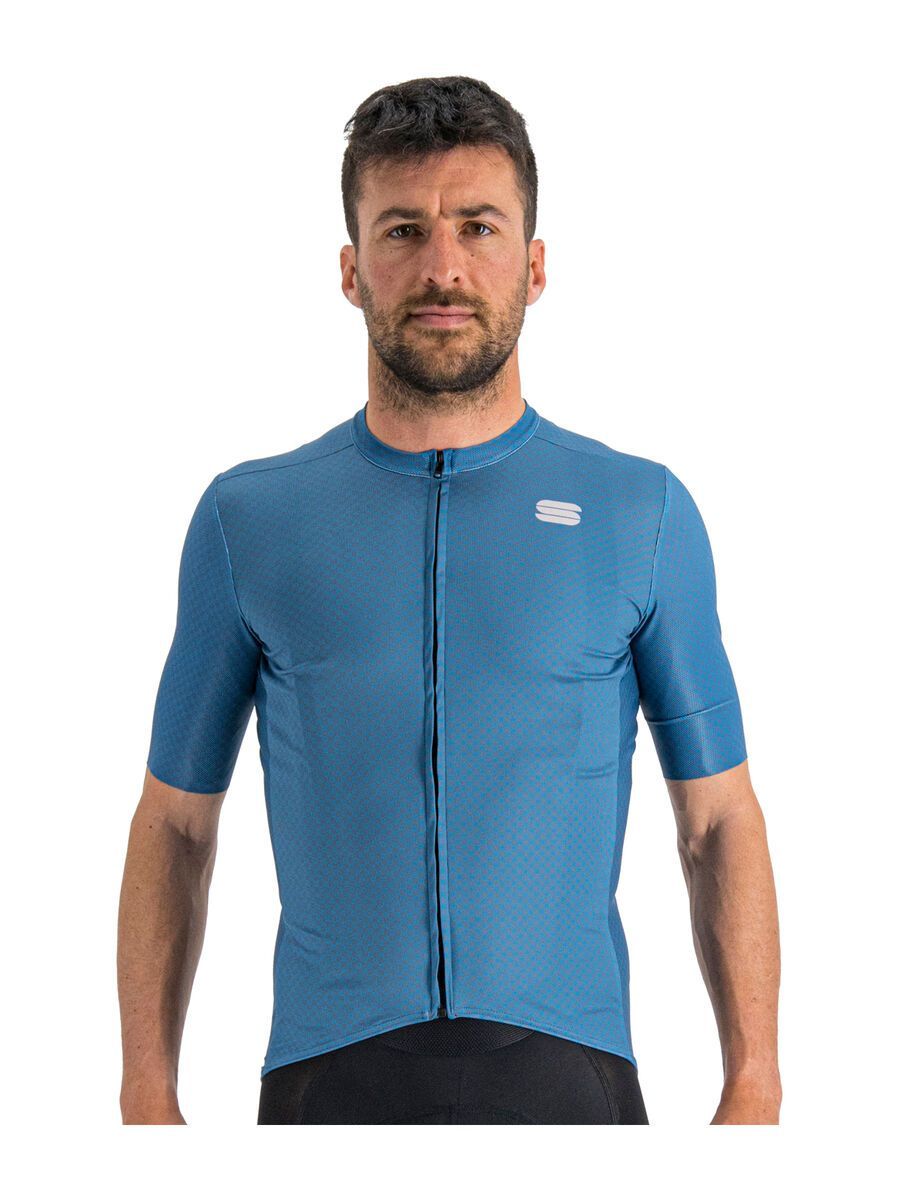 Sportful Checkmate Jersey, blue sea berry blue - Bild 1