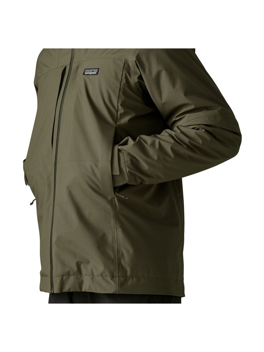 Patagonia Men's Insulated Boulder Fork Rain Jacket, basin green - Bild 7