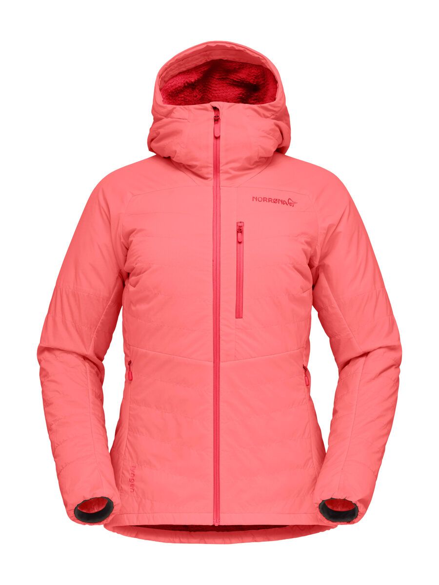 Norrona lyngen Alpha100 Zip Hood W's, calypso coral - Bild 1