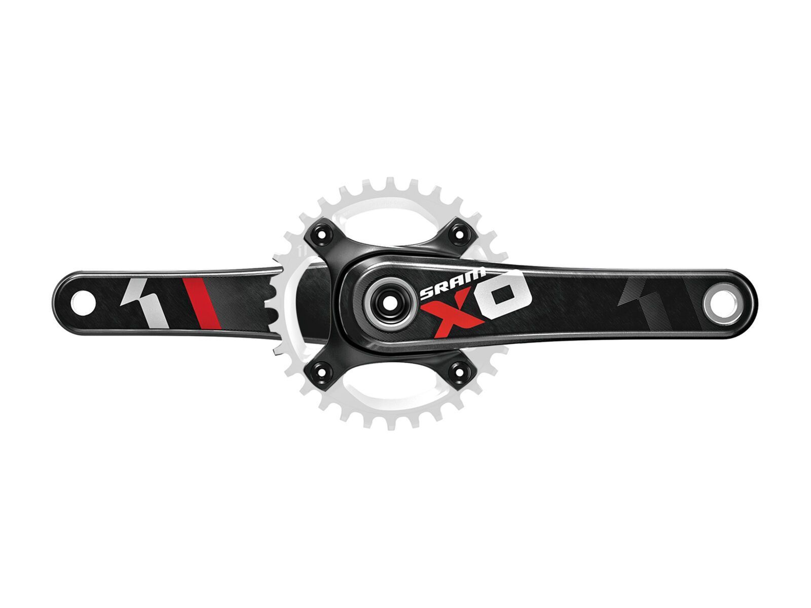 SRAM X01 X-Sync Kurbel - BB30, schwarz-rot - Bild 1