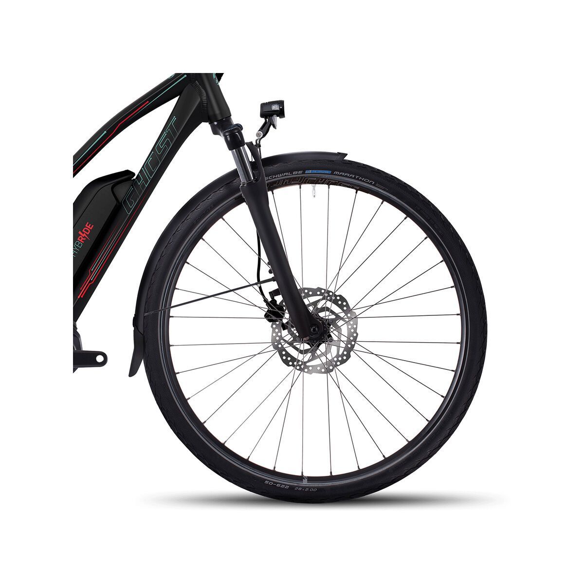 Ghost Hybride Andasol Trekking 5 W 400, night black/jade blue/neon red - Bild 2