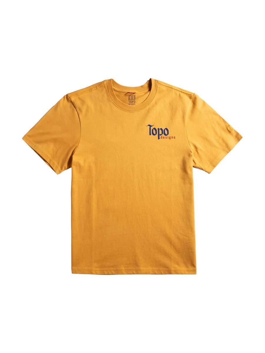 Topo Designs Peak Tee S/S Herren, goldenrod - Bild 1