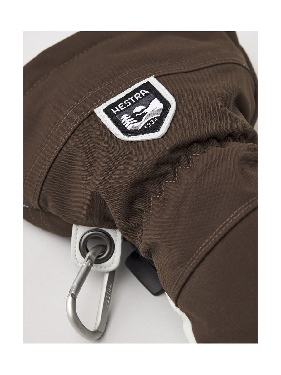 Hestra Army Leather Heli Ski 5 Finger, espresso - Bild 3