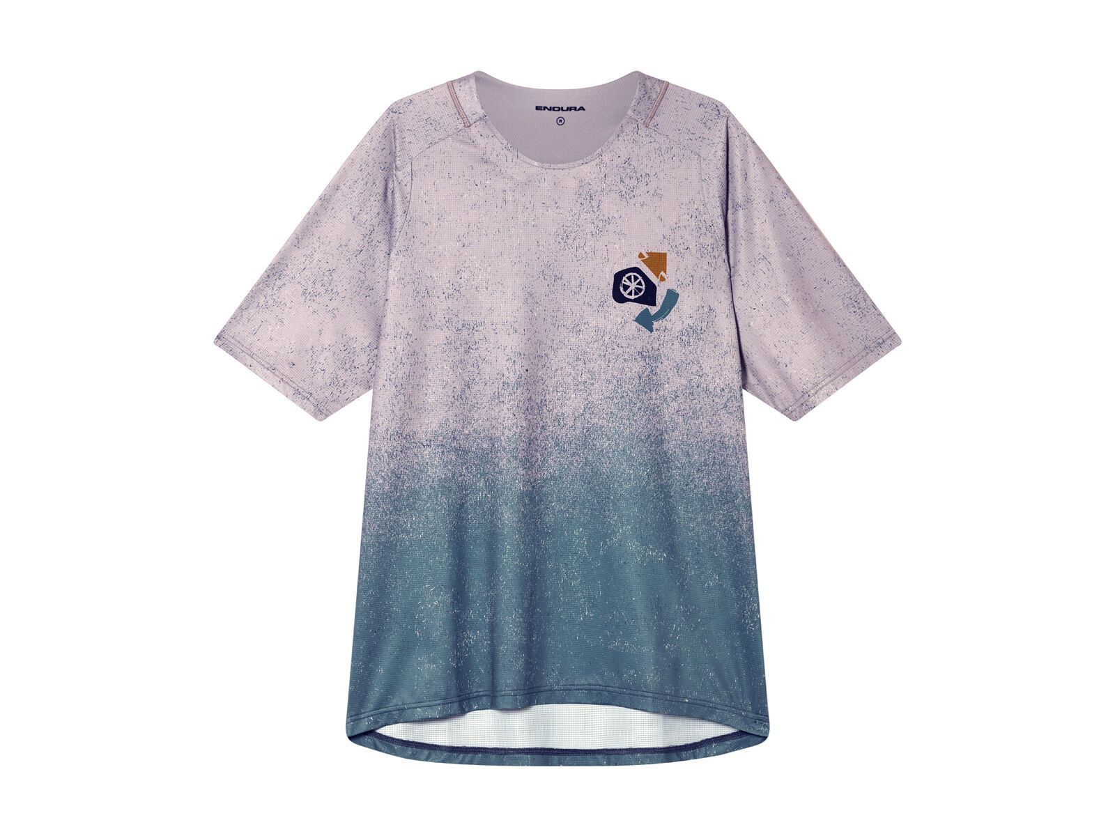 Endura Singletrack Kurzärmeliges Bedrucktes T-Shirt, titanium - Bild 1