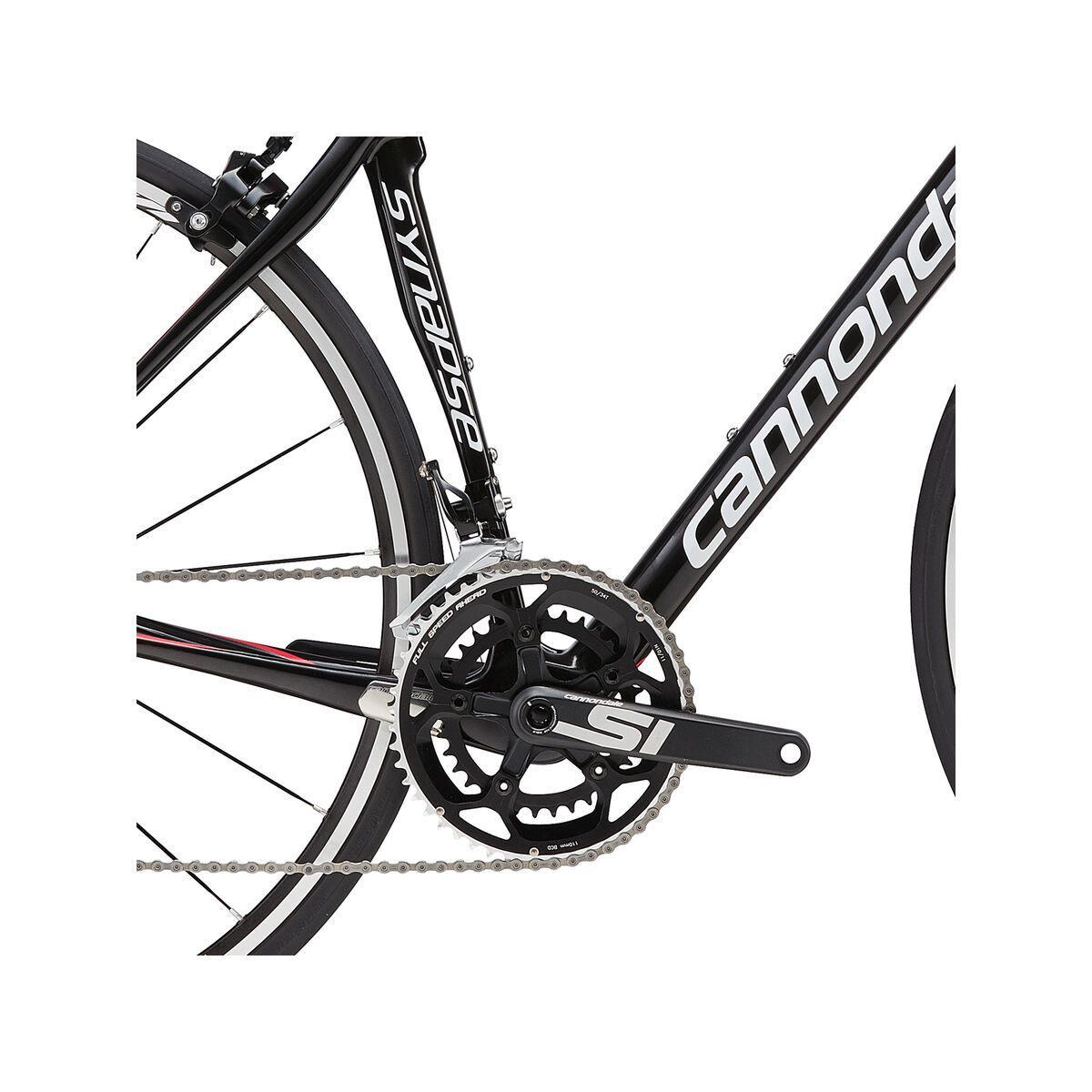 Cannondale Synapse Carbon Women's 105 5, jet black w/ acid strawberry, magnesium white and charcoal grey, gloss - Bild 3