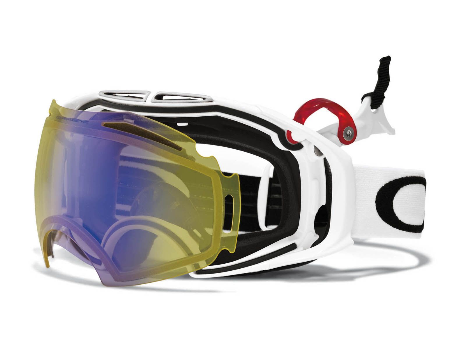 Oakley Airbrake, Polished White/H.I. Yellow & Dark Grey - Bild 3